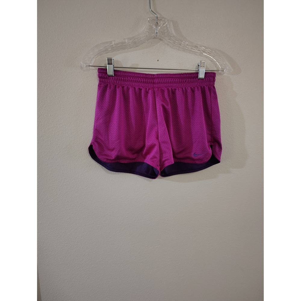 Nike Dri-FIT Magenta Pink Mesh Running Shorts Womens Small Purple Liner